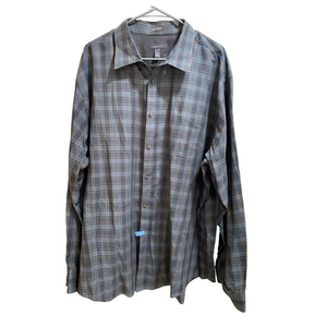 Van Heusen Mens, No Iron Long‎ Sleeve Button Down Shirt size XXL 18-181/2 EUC